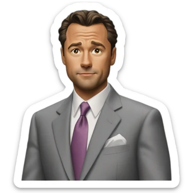 the wolf of Wall Street sticker