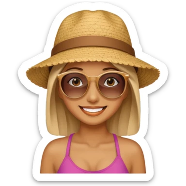 MUJER EN LA PLAYA sticker