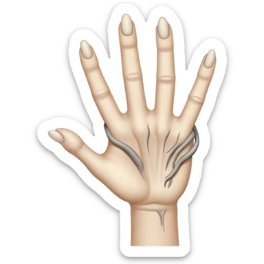 Quiero que me crees un emoji de Cosa que Addams sticker