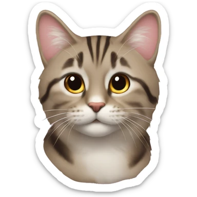 Розовый кот sticker