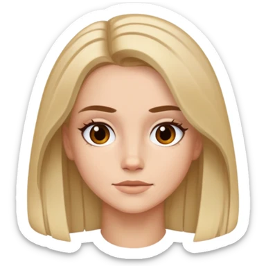 i want image of Emma Myers with middle part hair sticker