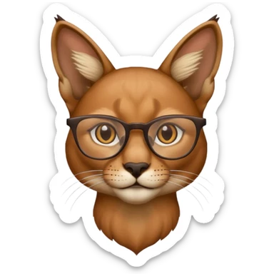 Caracal glasses  w sticker