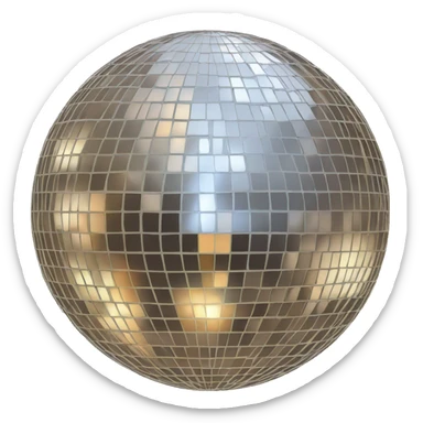 mirror ball sticker