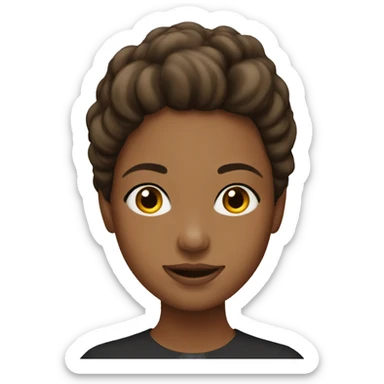 Hill brunette girl sticker