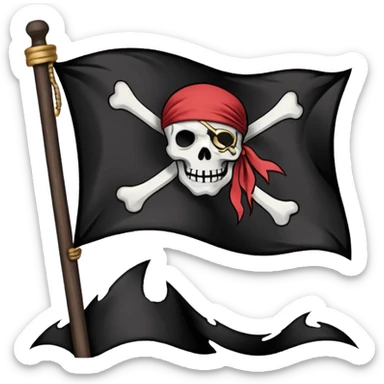 Fait moi cette emoji 🏴‍☠️ sticker