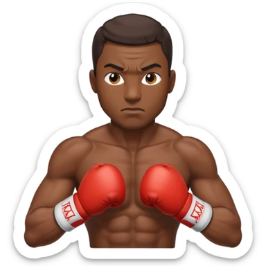 boxing champion sticker
