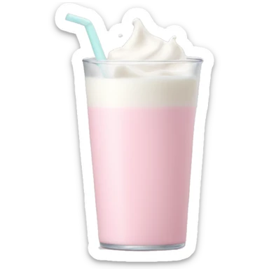pastel pink milk sticker