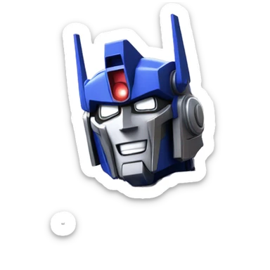 Optimus prime happy sticker