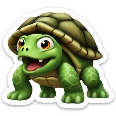 Angry turtle  sticker