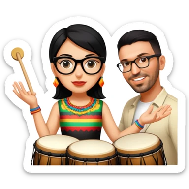 Festive Drummer sticker