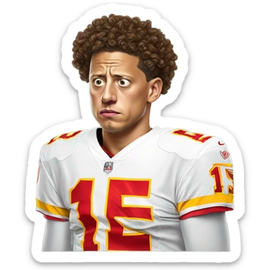 Mahomes sad sticker