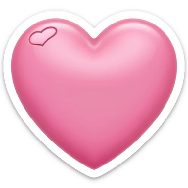 Heart pink with couqet sticker