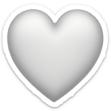white heart sticker