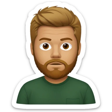 Ryan Dunn with dark green shirt  sticker