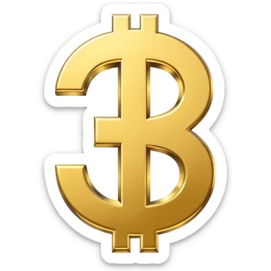 dollar emoji sticker
