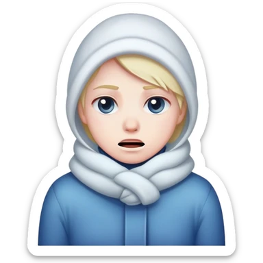 Freezing cold sticker