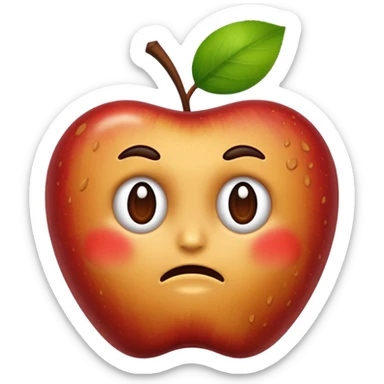 Spoiled apple sticker