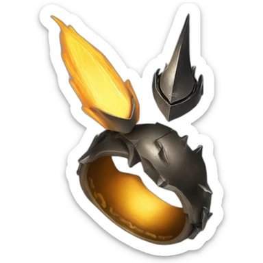 Sauron making the one ring sticker