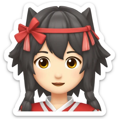 Reimu hakurei sticker