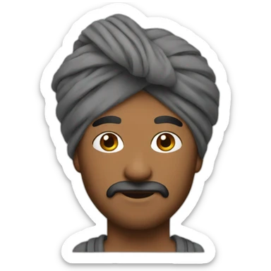 turban guy sticker