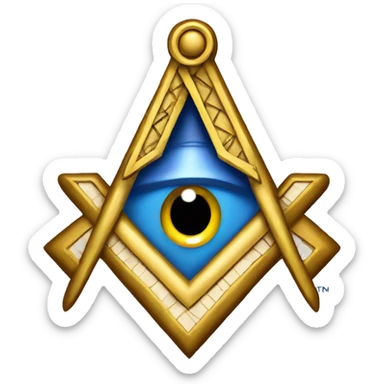 masonic symbols sticker