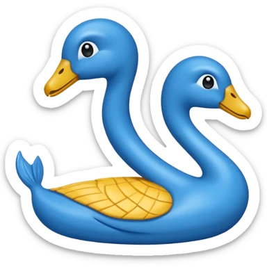 crie somente o biquini xadrez azul sticker