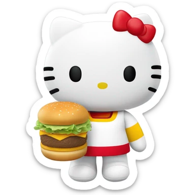 McDonald’s hello kitty sticker