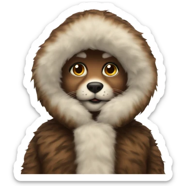 furr coat sticker