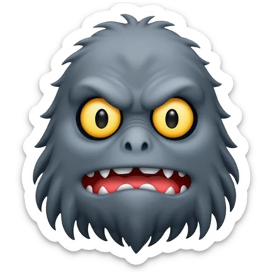 the groke from 90s moomin sticker