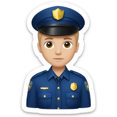 police uniform sticker