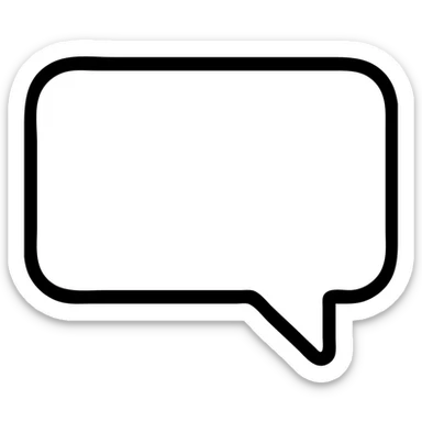 speech bubble sticker