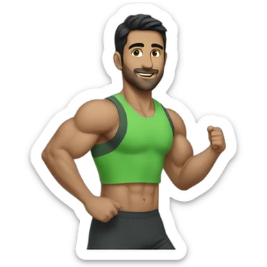 kamran amirifar is exercising sticker