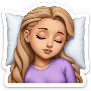 Ariana Grande sleeping sticker