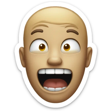 Dead cry laughing sticker