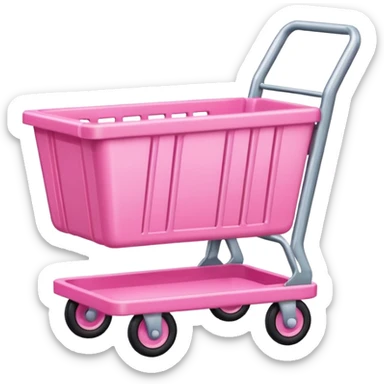 Pink cart. sticker