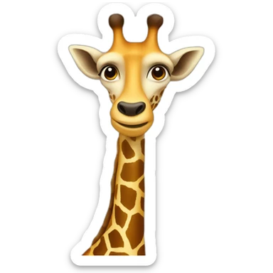 GIRAFE man sticker