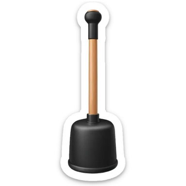 toilet plunger sticker
