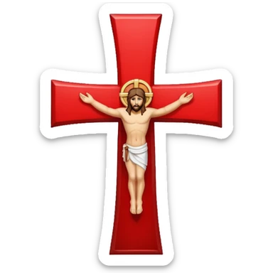 Cross christ  blood freedom holyness glory  sticker