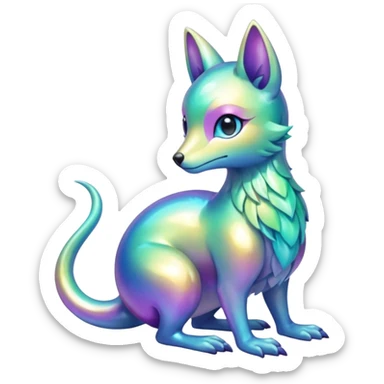 Shiny Fionbri-creature by Falvie (full body) sticker
