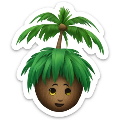 Kamala harris coconut tree   sticker