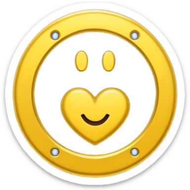 emoji mélangeant un caca et une pièce d'argent brillante sticker