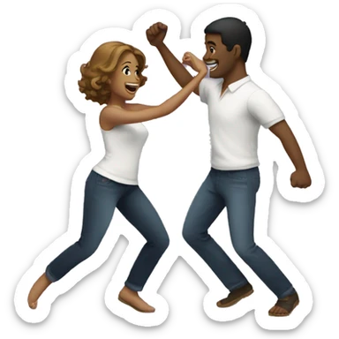 A couple dancing sticker
