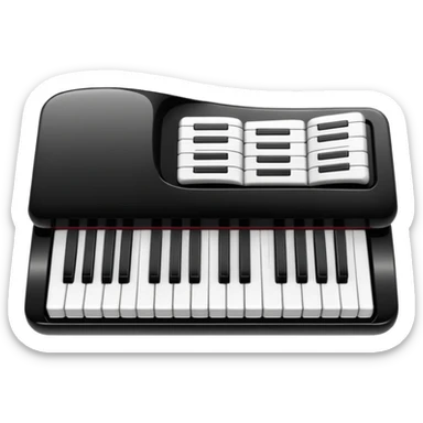 piano keyboard sticker