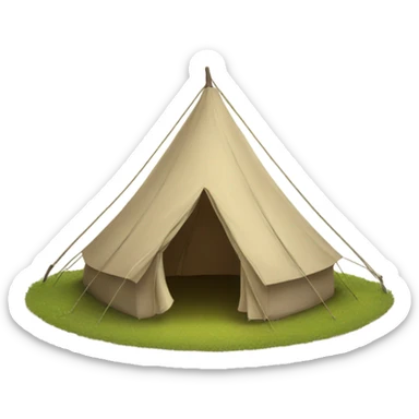 Tent that with sign that says explore sticker