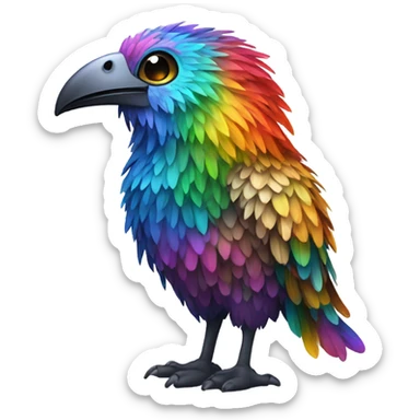 Rainbow animal sticker