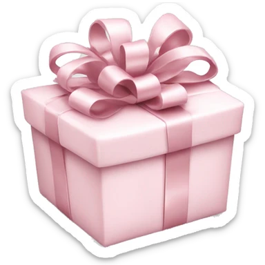 Light pink Christmas gifts under a white Christmas tree  sticker