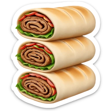 a shawarma sticker