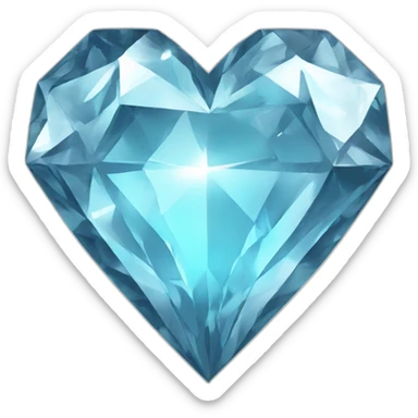 Diamond-heart-breaked sticker