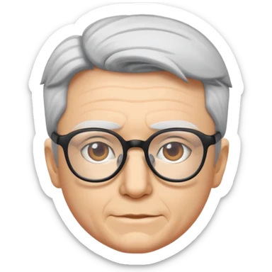 Gojo with glasses and no wrinkles sticker