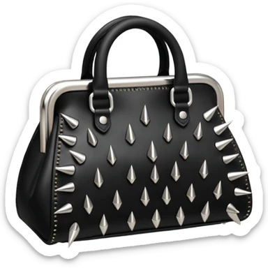 purse with spikes in it  sticker